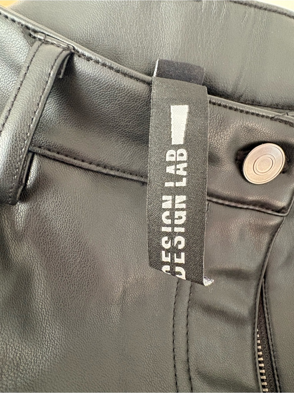 DesignLab Pleather Pants - Picture 4 of 5